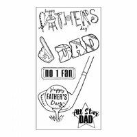 Sizzix - Clear Acrylic Stamps - All Star Dad