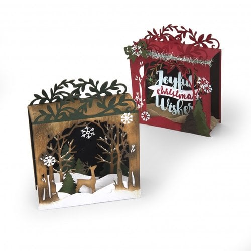 Sizzix - Tis The Season Collection - Thinlits Dies - Holiday Shadowbox