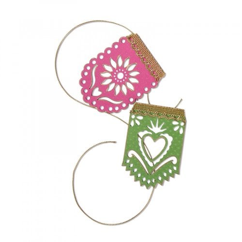 Sizzix - My Happy Life Collection - Thinlits Die - Banners, Papel Picado