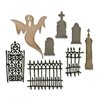 Sizzix - Tim Holtz - Alterations Collection - Halloween - Thinlits Die - Village Graveyard
