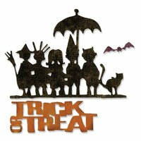 Sizzix - Tim Holtz - Alterations Collection - Halloween - Thinlits Die - Trick-or-Treat