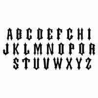 Sizzix - Tim Holtz - Alterations Collection - Halloween - Bigz XL Alphabet Die - Gothic