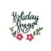 Sizzix - Sweet Christmas Collection - Thinlits Die - Phrase, Holiday Hugs