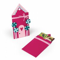Sizzix - Sweet Christmas Collection - Bigz Die - Gingerbread Gift Card Holder