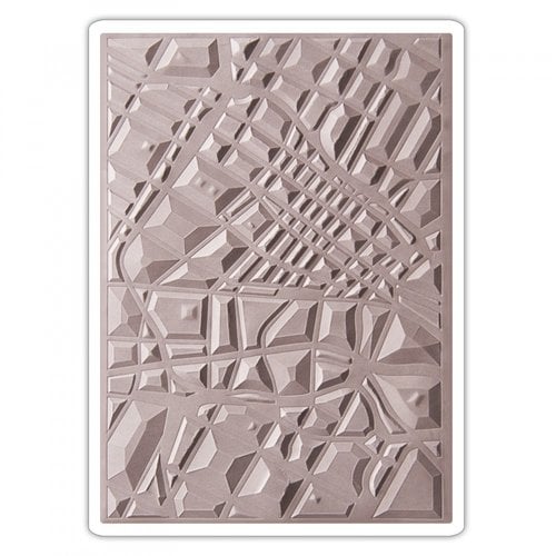 Sizzix - 3D Textured Impressions - Embossing Folders - Map