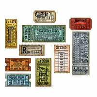Sizzix - Tim Holtz - Alterations Collection - Framelits Dies - Ticket Booth