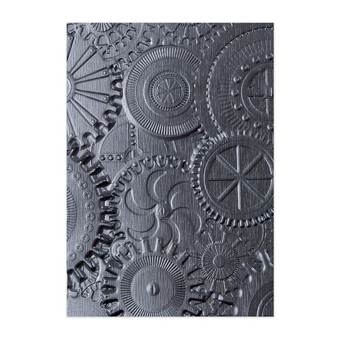 Sizzix - Tim Holtz - Alterations Collection - 3D Texture Fades - Embossing Folder - Mechanics