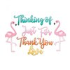 Sizzix - Making Happy Happen Collection - Thinlits Die - Phrases, Thank You and Flamingo