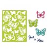 Sizzix - Thinlits Die and Embossing Folder - Just a Note Butterflies