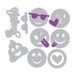 Sizzix - Thinlits Die and Embossing Folder - Smile Emojis
