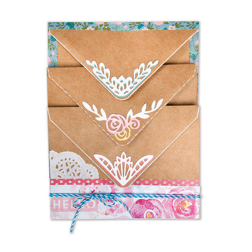 Sizzix - Envelope Liners Collection - Thinlits Die - Envelope Corners