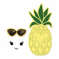 Sizzix - Framelits Die with Clear Acrylic Stamp Set - Sunny Pineapple