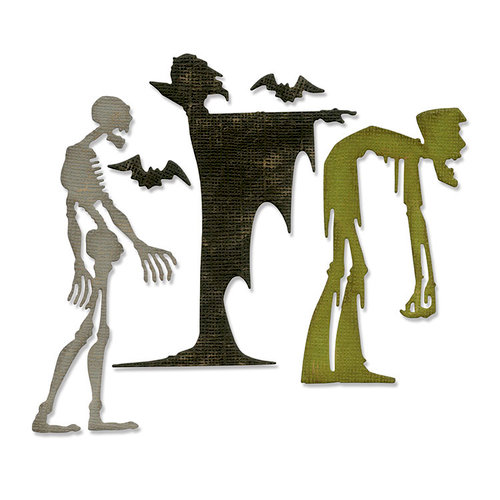 Sizzix - Tim Holtz - Alterations Collection - Halloween - Thinlits Die - Ghoulish