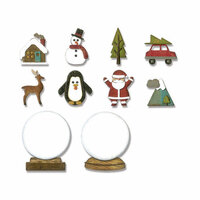 Sizzix - Tim Holtz - Alterations Collection - Thinlits Dies - Tiny Snowglobes