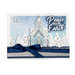 Sizzix - Traditional Christmas and Hanukkah Collection - Framelits Die with Clear Acrylic Stamp Set - Church, Peace on Earth