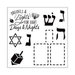 Sizzix - Traditional Christmas and Hanukkah Collection - Framelits Die with Clear Acrylic Stamp Set - Dreidel Pop-Up Card