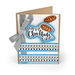 Sizzix - Traditional Christmas and Hanukkah Collection - Framelits Die with Clear Acrylic Stamp Set - Happy Challah Days