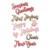 Sizzix - Holiday Blessings Collection - Thinlits Dies - Christmas Phrases 2