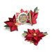 Sizzix - Holiday Blessings Collection - Thinlits Dies - Card, Poinsettia Fold-a-Long