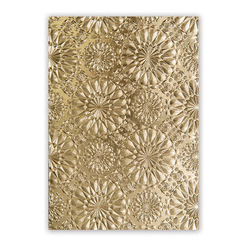Sizzix - Tim Holtz - Alterations Collection - 3D Texture Fades - Embossing Folder - Fractal