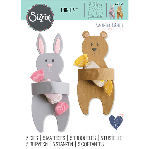 Sizzix - Thinlits Die - Bunny and Bear Hugs