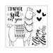 Sizzix - Framelits Dies and Clear Acrylic Stamp Set - Llama Love