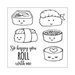 Sizzix - Framelits Die with Clear Acrylic Stamp Set - Sushi Roll