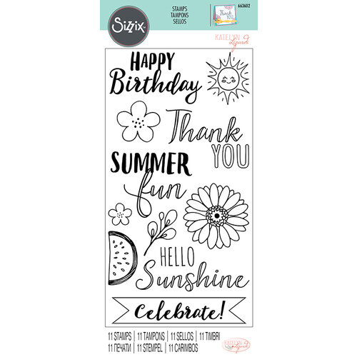 Sizzix - Clear Acrylic Stamps - Hello Sunshine