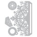 Sizzix - Christmas - Thinlits Die - Card Wrap, Snowflake