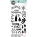 Sizzix - Christmas - Clear Acrylic Stamps - Winter Phrases