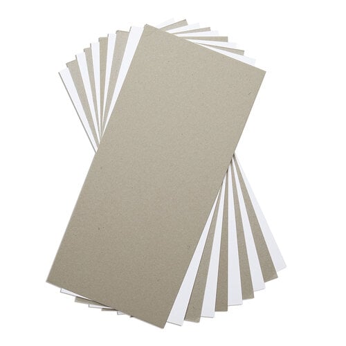 Sizzix - Surfaces - Mixed Media Board - White and Gray - 10 Pack