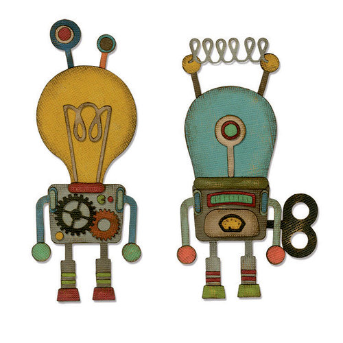 Sizzix - Tim Holtz - Alterations Collection - Thinlits Die - Robotic