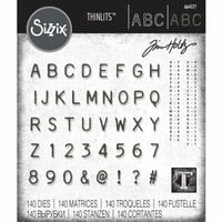 Sizzix - Tim Holtz - Alterations Collection - Thinlits Dies - Alphanumeric Label