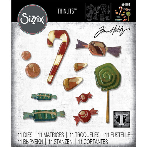 Sizzix - Tim Holtz - Halloween - Thinlits Die - Sweet Treats