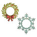 Sizzix - Christmas - Thinlits Die - Wreath & Snowflake