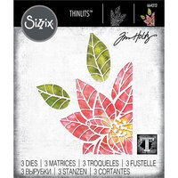 Sizzix - Tim Holtz - Christmas - Thinlits Die - Poinsettia Pieces