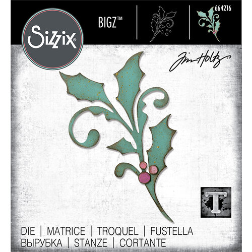 Sizzix - Tim Holtz - Christmas - Bigz Die - Seasonal Scroll