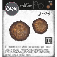 Sizzix - Tim Holtz - Bigz Dies with Texture Fades - Mini Tree Rings
