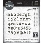 Sizzix - Tim Holtz - Thinlits Die - Alphanumeric Tiny Type Lower