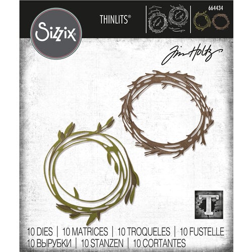 Sizzix Tim Holtz Funky Wreath Thinlits Die