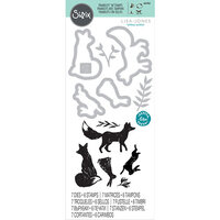 Sizzix - Framelits Dies and Clear Acrylic Stamp Set - Wilderness