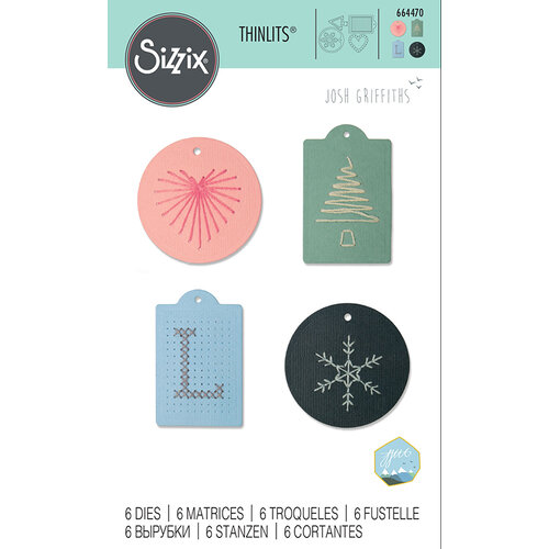 Sizzix - Thinlits Die - Stitched Tags