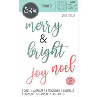 Sizzix - Christmas - Thinlits Dies - Winter Phrases