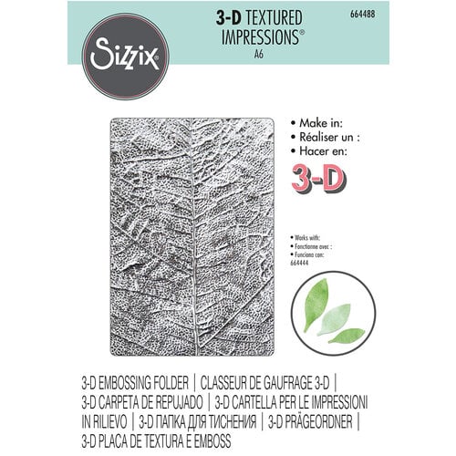 Sizzix Texture Fades Embossing Folder - Snowfall/Speckles by Tim Holtz