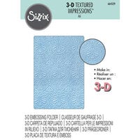  Sizzix Multi-Level Textured Impressions Embossing Folder Fan  Tiles by Jennifer Ogborn, 665746