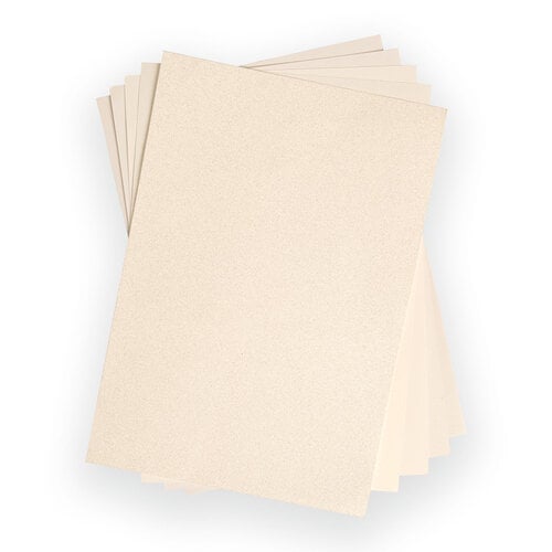 Sizzix - Surfacez Collection - 8.25 x 11.75 - Opulent Cardstock Pack - Ivory - 50 Pack