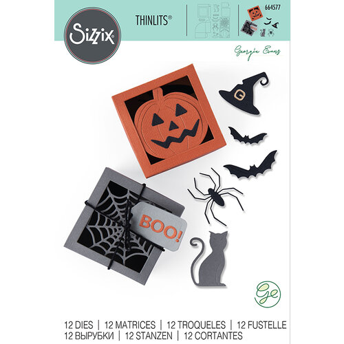 Sizzix - Halloween - Thinlits Die - Box Spooky Silhouette