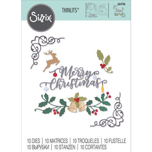 Sizzix - Christmas - Thinlits Dies - Festive Elements