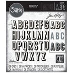 Sizzix - Tim Holtz - Thinlits Die - Alphanumeric Shadow Upper