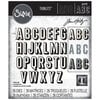 Sizzix - Tim Holtz - Thinlits Dies - Alphanumeric Shadow Upper